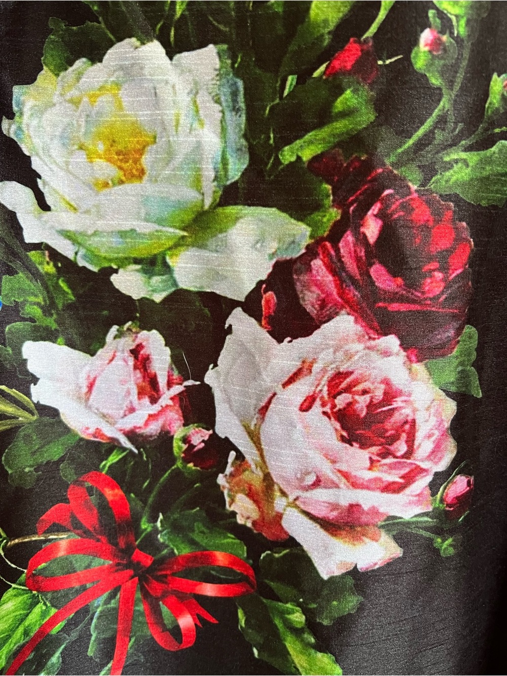 eShakti Black Floral & Butterfly Print Dress - Picture 6 of 11